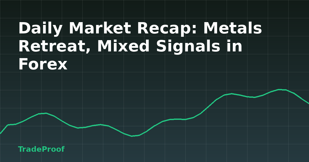 Daily Market Recap: Metals Retreat, Mixed Signals in Forex